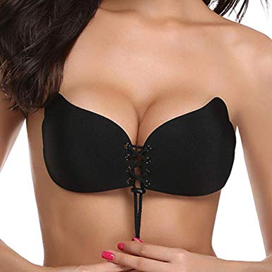Sticky Bra Strapless Push-up Plus-Size - Self Adhesive Backless Bra A-G Cup