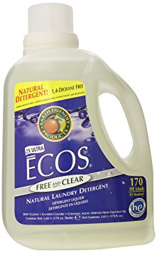 Earth Friendly Products Ecos Liquid Laundry Detergent, Free and Clear, 170 Ounce