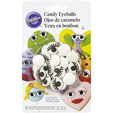 Wilton 710-2223 Icing Candy Decorating Eyeballs with Eyelash