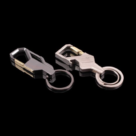 Teenitor® 2 PCS Unique Car Shape Heavy Duty KeyChain Key Ring For Men/Boys, Best Birthday Christmas Gift for Him (Fast Shipping by FBA)