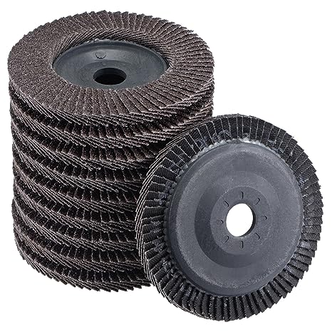 uxcell 4 Inch Flap Disc 60 Grit Sanding Grinding Wheels Silicon Carbide Abrasive 10pcs