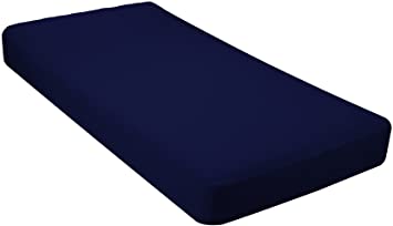 Gilbin 100% Jersey Knit Cotton Fitted Cot Sheet for Camp Cot Mattresses 30" x 75"