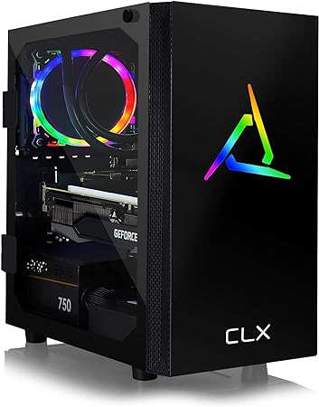 CLX Set Gaming PC - AMD Ryzen 9 5900X 3.7GHz 12-Core, GeForce RTX 3060 Ti, 480GB SSD, 2TB HDD, 16GB DDR4 Memory, 120mm AIO, WiFi, Windows 11 Home, Black