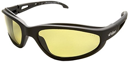 Edge Eyewear TSM212 Dakura Polarized Safety Glasses, Black with Yellow Lens