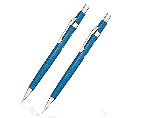 2 X Pentel Sharp Mechanical Pencil, 0.7mm, Blue Barrel, Each (P207C)