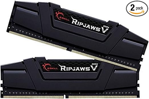 G.Skill Ripjaws V Series F4-3200C14D-32GVK 32 GB DDR4 3200 MHz CL14 1.35 V Memory Kit - Classic Black