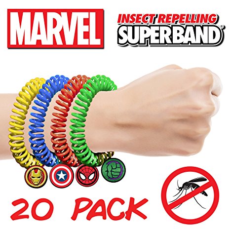 Superband MARVEL AVENGER Insect Repelling Wristbands with AWESOME Superhero Charms! (20)