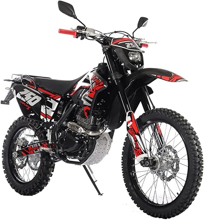 X-PRO Templar X 250cc 6 Speed Dirt Bike with Zongshen Engine Pit Bike Gas Dirt Bikes Adult Dirt Pitbike Gas Dirt Pit Bike, Big 21"/18" Wheels!