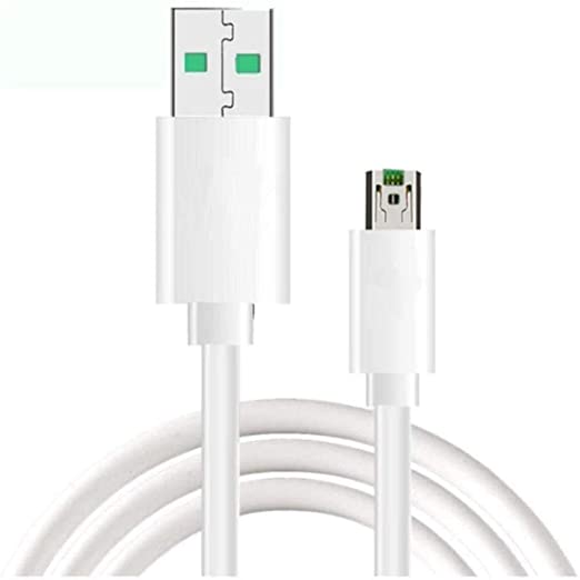 Syncwire Compatible Flash/Super VOOC Micro USB 7 Pin Data Sync Fast Charger cable Compatible with Oppo Reno/Oppo F9 PRo/ F11 pro Upto 4Amp for All Oppo Smartphones