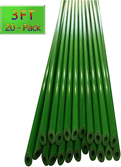 FANSRON Garden Stakes 3 Ft，10 Years Will not Rot, Save a lot of Money，Assembling The Tomato cage，Tomato Stakes, Plant Stakes，Plant Climbing Support，Fiberglass Material，Pack of 20