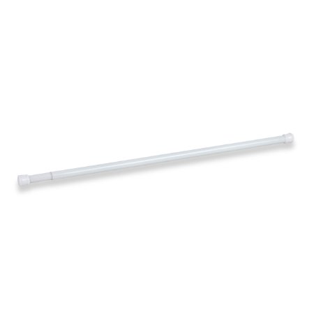 Honey-Can-Do BTH-03105 60-Inch Tension Shower Rod, Extends 34.5 to 60-Inch, White