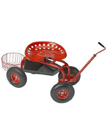 Deluxe Tractor Scoot with Bucket Basket