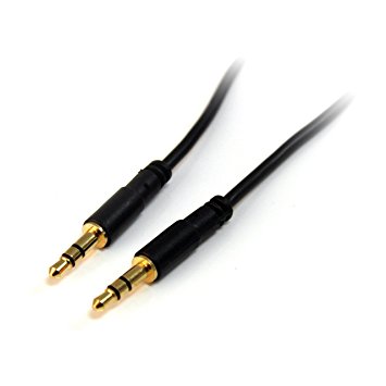 Startech.Com MU3mmS 3-Feet Slim Stereo Audio Cable-M/M (3.5mm)