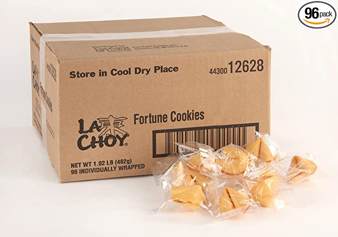 La Choy Fortune Cookies, Individually Wrapped Cookies (Pack of 96)