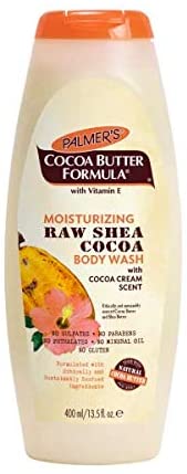 Palmer's Moisturizing Raw Shea Cocoa Body Wash 400ml with Cocoa Cream Scent