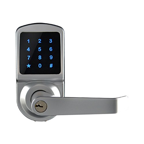 SCYAN X3 Touchscreen Keyless Keypad Door Lock, Satin Chrome, Non Handed