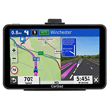 GPS Navigation (7 inch/8GB) Vehicle GPS Navigation System with Built-in Lifetime Maps,FM Car Navigation and Spoken Turn-by-Turn Directions (Black)