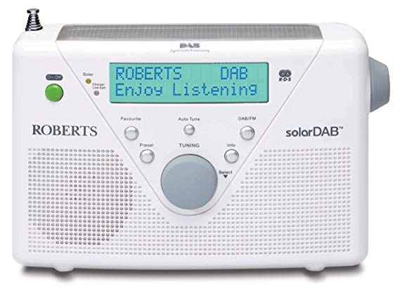 Roberts DAB / FM Digital Solar Radio - White