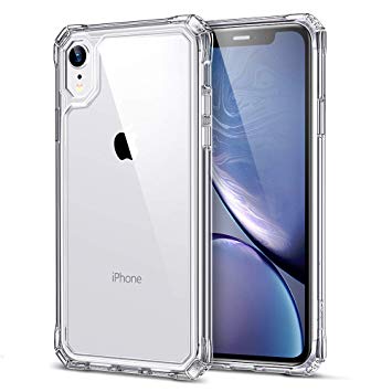 ESR Air Armor Clear Case Compatible for iPhone XR Case [Scratch-Resistant] [Shock-Absorbent] [Reinforced Drop Protection] Hard PC Back   Soft TPU Frame Compatible with The iPhone XR 6.1", Clear