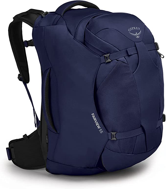 Osprey Fairview 55 Women's Travel Backpack, Winter Night Blue