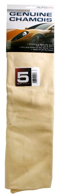 Carrand 40206AS AutoSpa Genuine Full Skin Chamois, 5 sqft