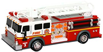 Toy State 14" Rush and Rescue Police and Fire - Hook and Ladder Fire Truck (FFP)