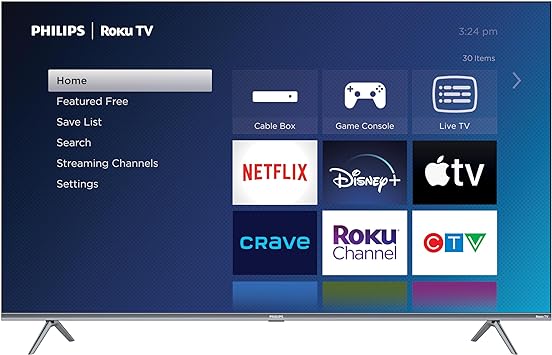 Philips Roku TV 65" 4K Ultra HD HDR10 5600 Series Borderless Smart TV (65PUL5623/F6), Alexa Compatible