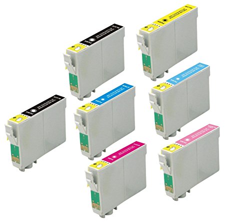 7 Pack Elite Supplies ® Remanufactured Inkjet Cartridge Replacement for #78 T078 T0781, Epson T078120 T078220 T078320 T078420 T078520 T078620 Works With Epson Artisan 50, Stylus Photo R260, Stylus Photo R280, Stylus Photo R380, Stylus Photo RX580, Stylus Photo RX595, Stylus Photo RX680 (2 Black, 1 Cyan, 1 Magenta, 1 Yellow, 1 Light Cyan, 1 Light Magenta)