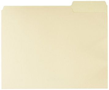 AmazonBasics File Folders - Letter Size (100 Pack) – Manila