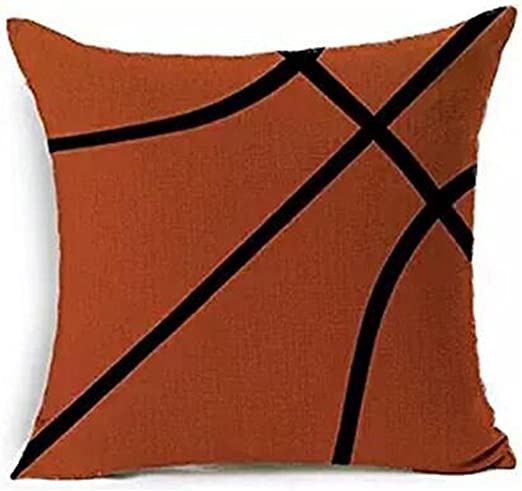 Andreannie Sports Basketball Design Throw Pillow Case Personalized Cushion Cover New Home Office Decorative Square 18 X 18 Inches ¡­