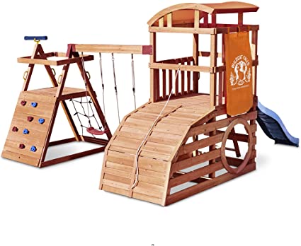 Little Tikes Real Wood Adventures Wildcat Falls Outdoor Playset (Amazon Exclusive), Multicolor, 181.50 L x 170.50 W x 112.00 H Inches