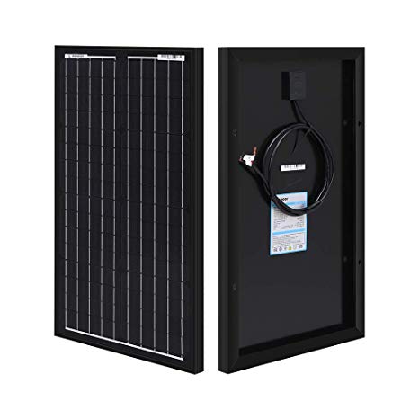 Renogy 30 Watt 12 Volt Monocrystalline Solar Panel for Battery Charging, Boat, Caravan, RV and Any Other Off Grid Applications, Compact Design