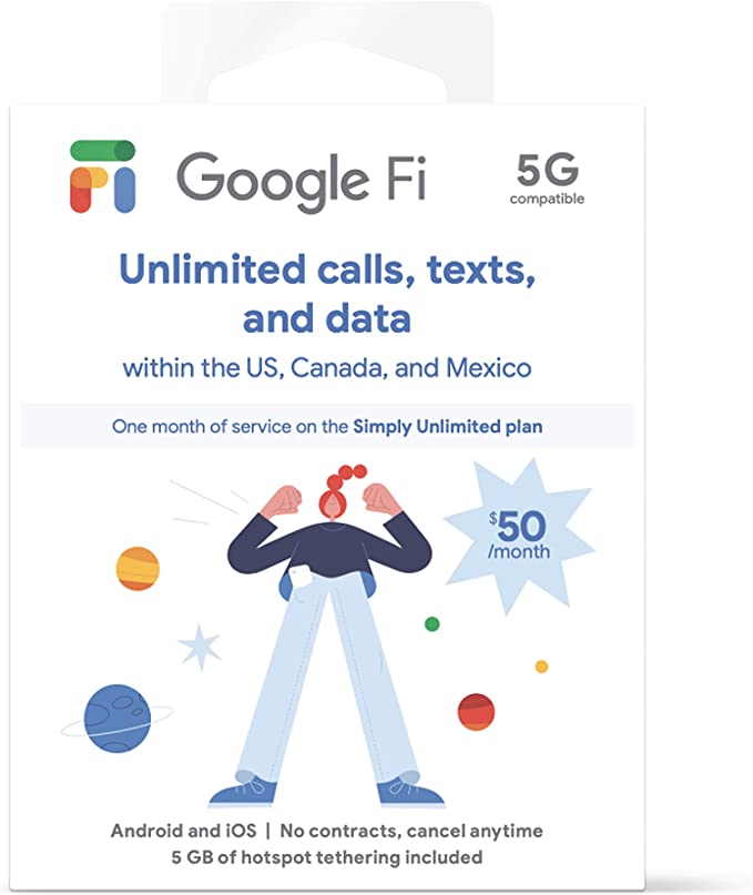 Google Fi Simply Unlimited SIM kit