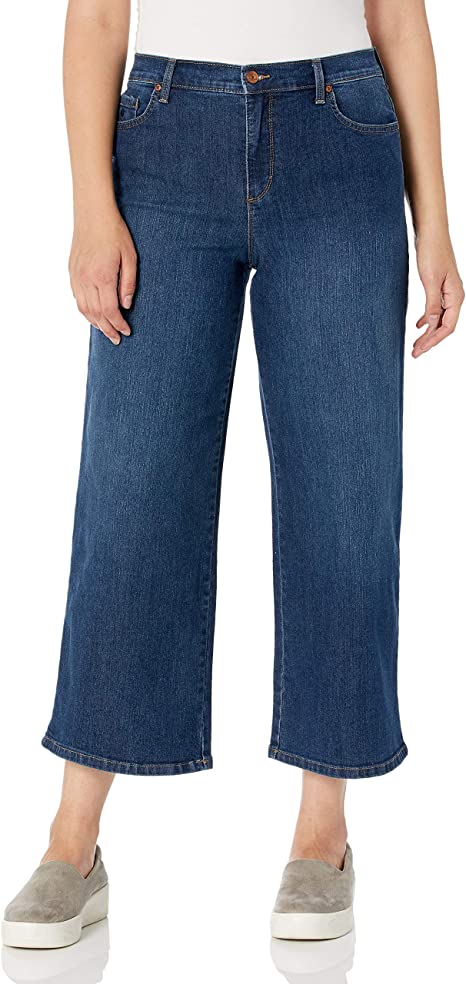 Gloria Vanderbilt Women's Amanda Wide Leg Crop Length Jean