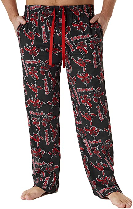 Deadpool Mens Lounge Pants, Cotton Pyjamas Bottoms Size S, M, L, XL, 2XL, 3XL