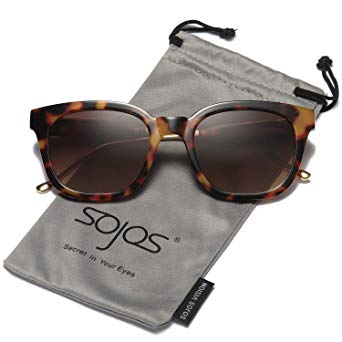 SOJOS Classic Polarized Sunlgasses for Women Men Mirrored Lens SJ2050