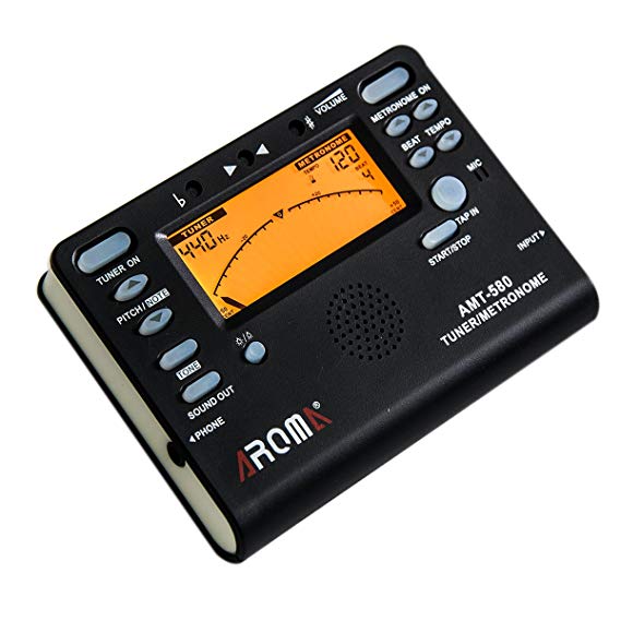 Electronic Metronome Tuner for All Instruments Guitar Violin Piano Bass Ukulele Saxophone Clarinet