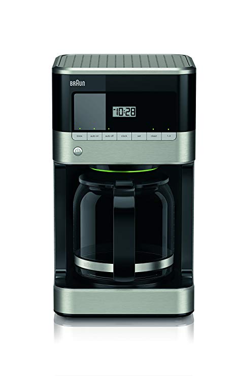 Braun KF6050BK Brewsense Drip Coffee Maker, 12-Cup (Black)