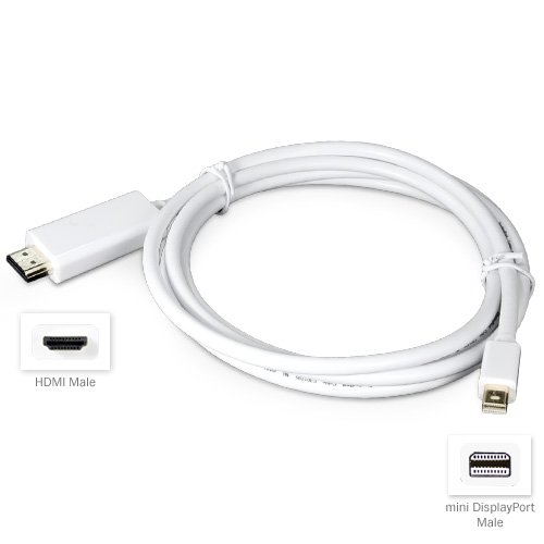 MacBook Cable, BoxWave [Mini DisplayPort to HDMI Cable] 6 foot mini Display Port to HDMI Cable for Apple MacBooks