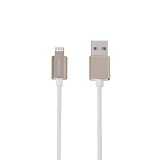 Poweradd Apple MFi Certified 8 Pin Lightning to USB Cable 33ft Charge and Sync Cable with Gold Aluminum Connector for iPhone iPad iPod - White