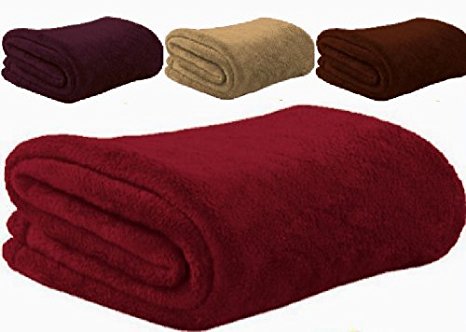 EXTRA LARGE Double Size Chocolate 200 x 240cm Coral Ultra Soft Pile Lush Fleece Blankets Sofa Throw Throwover, Light But Warm Available In 4 Colours And 3 Sizes. The Original "Rejuvopedic" Branded Blanket