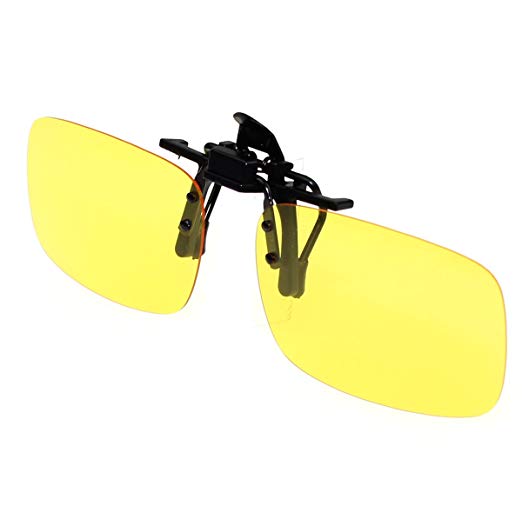 Jaky® Lightweight Polarized Clip-on Flip up Metal Clip Sunglasses Lenses