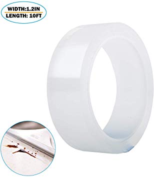 Caulk Strip PMMA Self Adhesive Waterproof Repair Tape for Bathtub Bathroom Shower Toilet Kitchen and Wall Mildew Sealing (59/50 Inch Width x 10 Feet Length,Transparent)