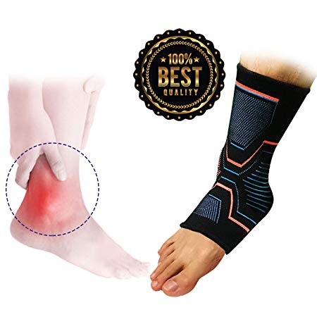 Freeout Ankle Brace for Women/Men, Sprained Ankle Support for Injury Recovery, Ankle Compression Socks Women for Joint Pain Achilles Tendonitis & Heel Pain Relief Reduce Foot Swelling