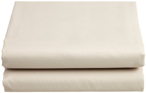 Cathay Luxury Silky Soft Polyester Single Fitted Sheet, Twin Size, Cream