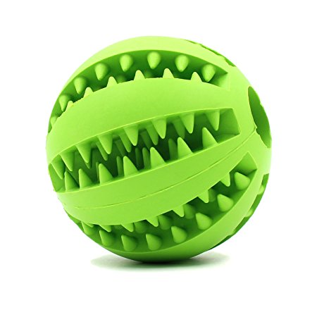 Aidle Pet Toy Ball, IQ Interactive Non-Toxic Tooth Cleaning Ball for Pet Training/Playing/Chewing