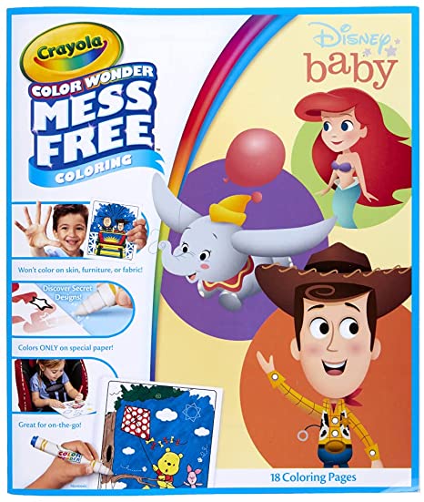 Crayola Color Wonder Disney Baby Characters, Mess Free Coloring Pages, Gift for Kids, Age 3, 4, 5, 6