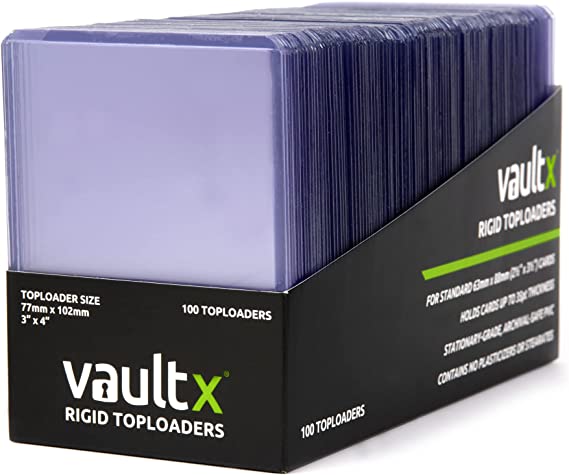 Vault X Toploaders - 3" x 4" 35pt Rigid Card Holders for Trading Cards & Sports Cards