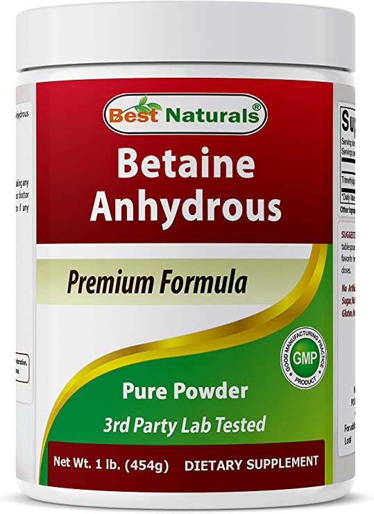 Best Naturals Betaine Anhydrous Trimethylglycine (TMG) Pure Powder 1 Pound