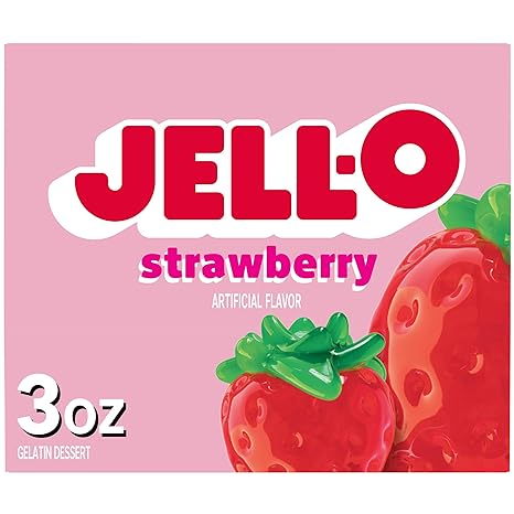 Jell-O Gelatin Strawberry, 3 oz